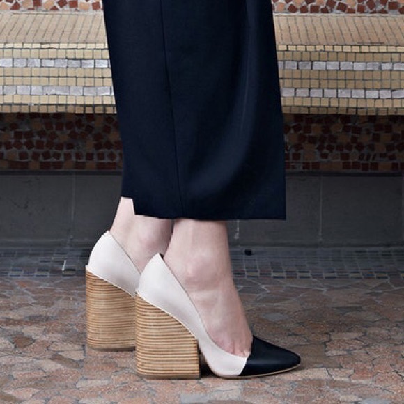 Chloe Shoes Chloe Two Tone Block Heel Pumps Poshmark